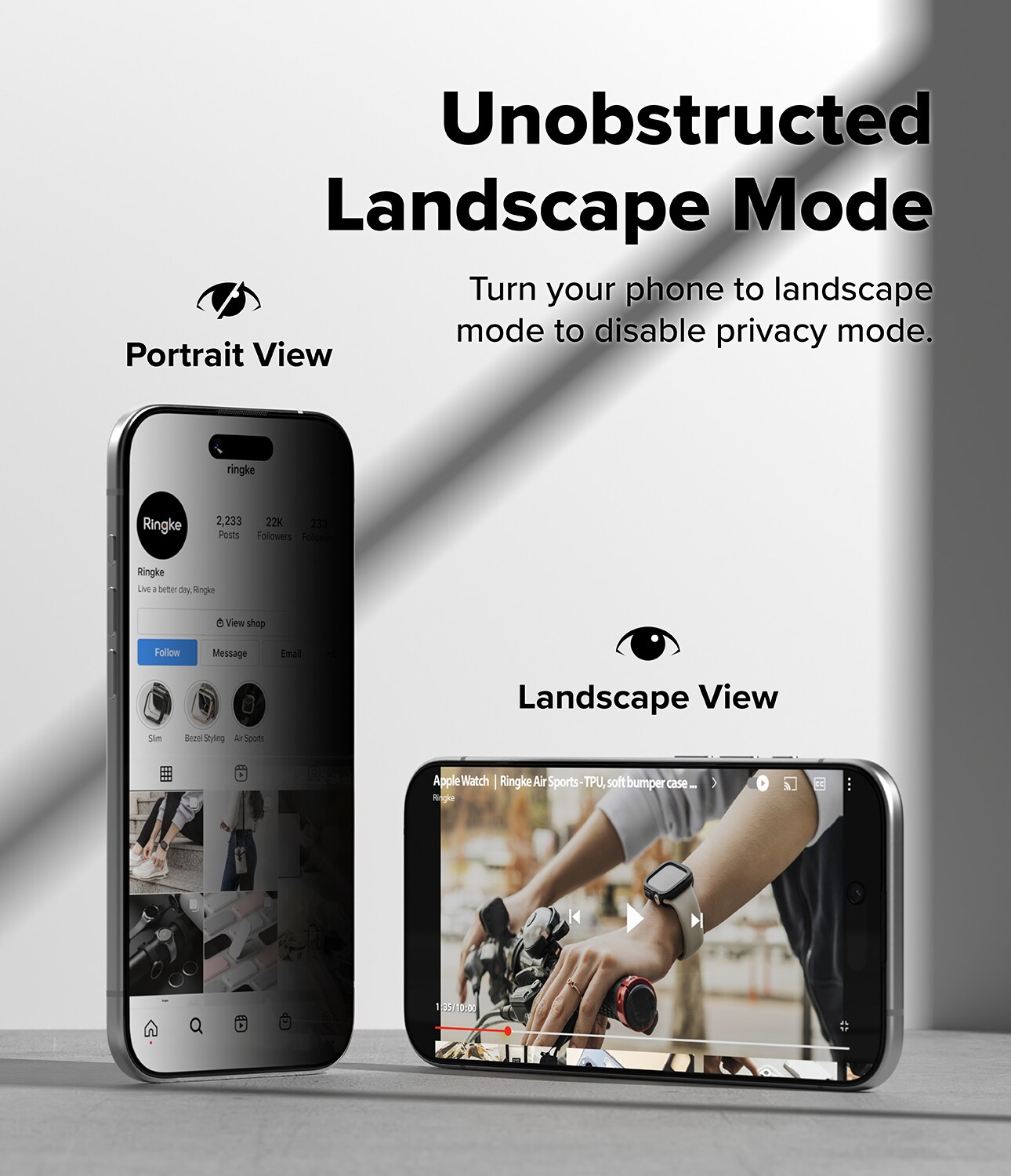iPhone 17 Air Anti-spy Skärmskydd i glas med monteringsram (2-pack)