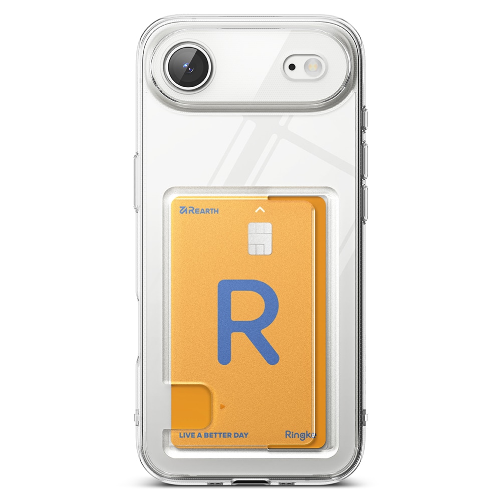 iPhone 17 Air Fusion Skal med kortfack, Genomskinlig