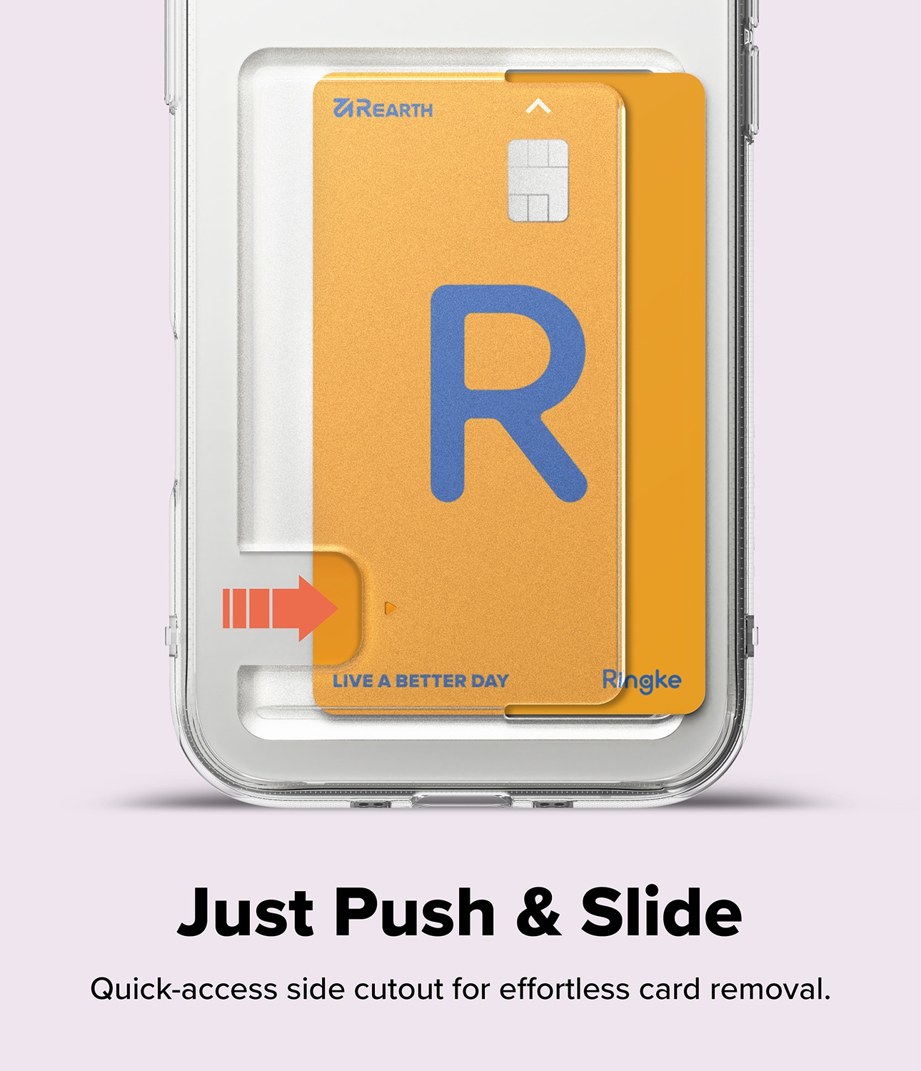 iPhone 17 Air Fusion Skal med kortfack, Genomskinlig