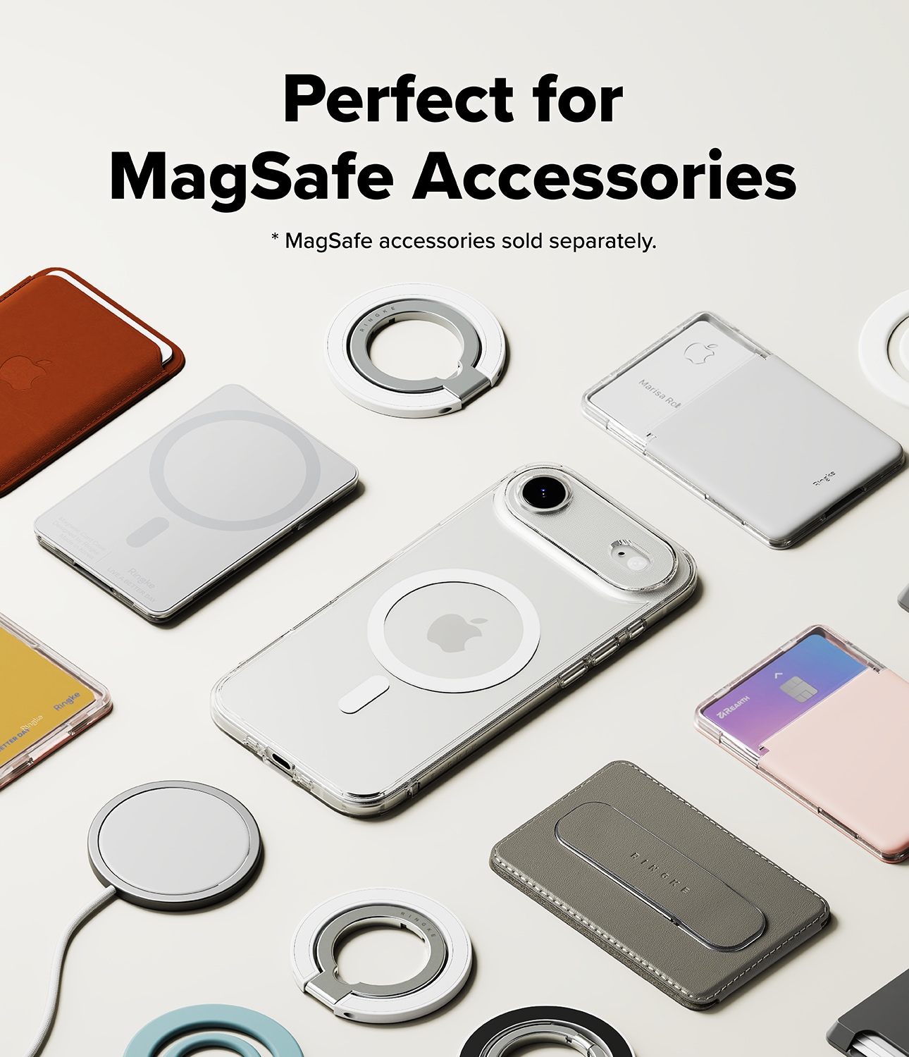 iPhone 17 Air Fusion MagSafe Skal, Genomskinlig