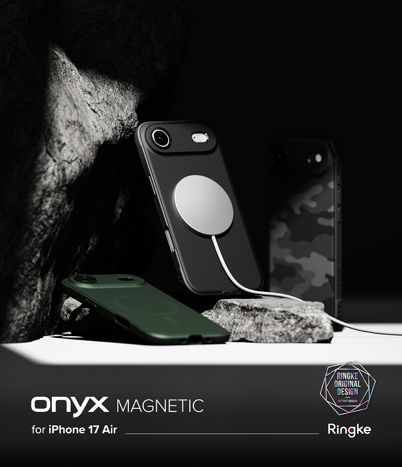 iPhone 17 Air Onyx MagSafe Skal, Black