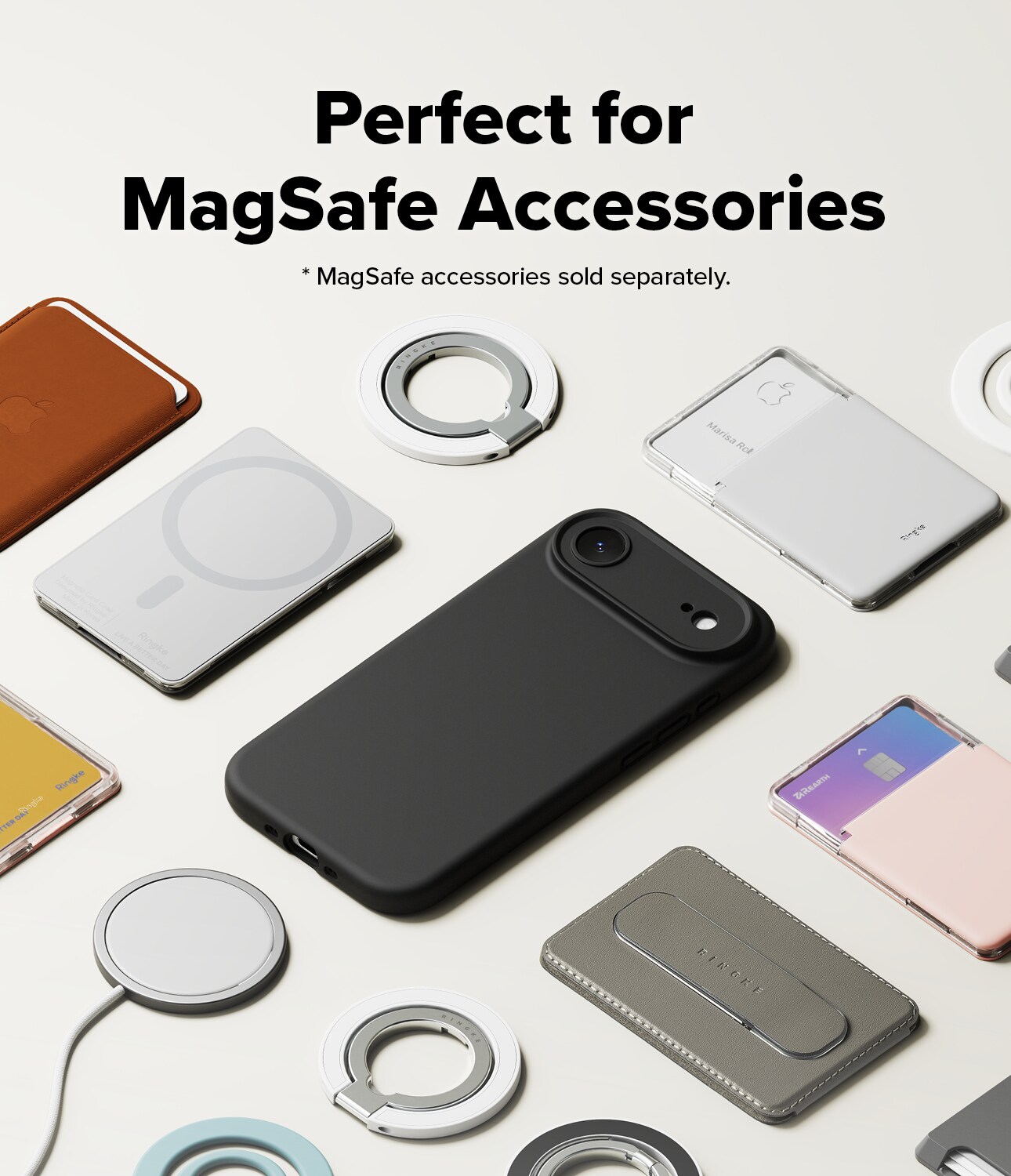 iPhone 17 Air MagSafe silikonskal, Black