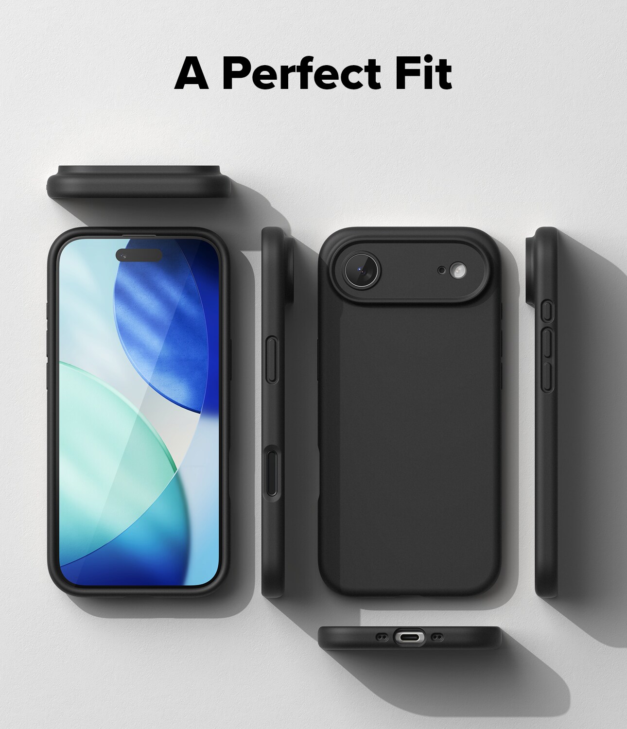 iPhone 17 Air MagSafe silikonskal, Black