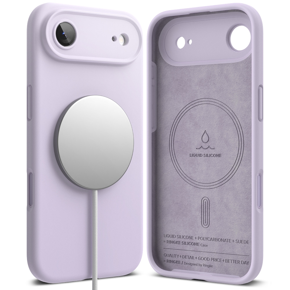 iPhone 17 Air MagSafe silikonskal, Light Purple