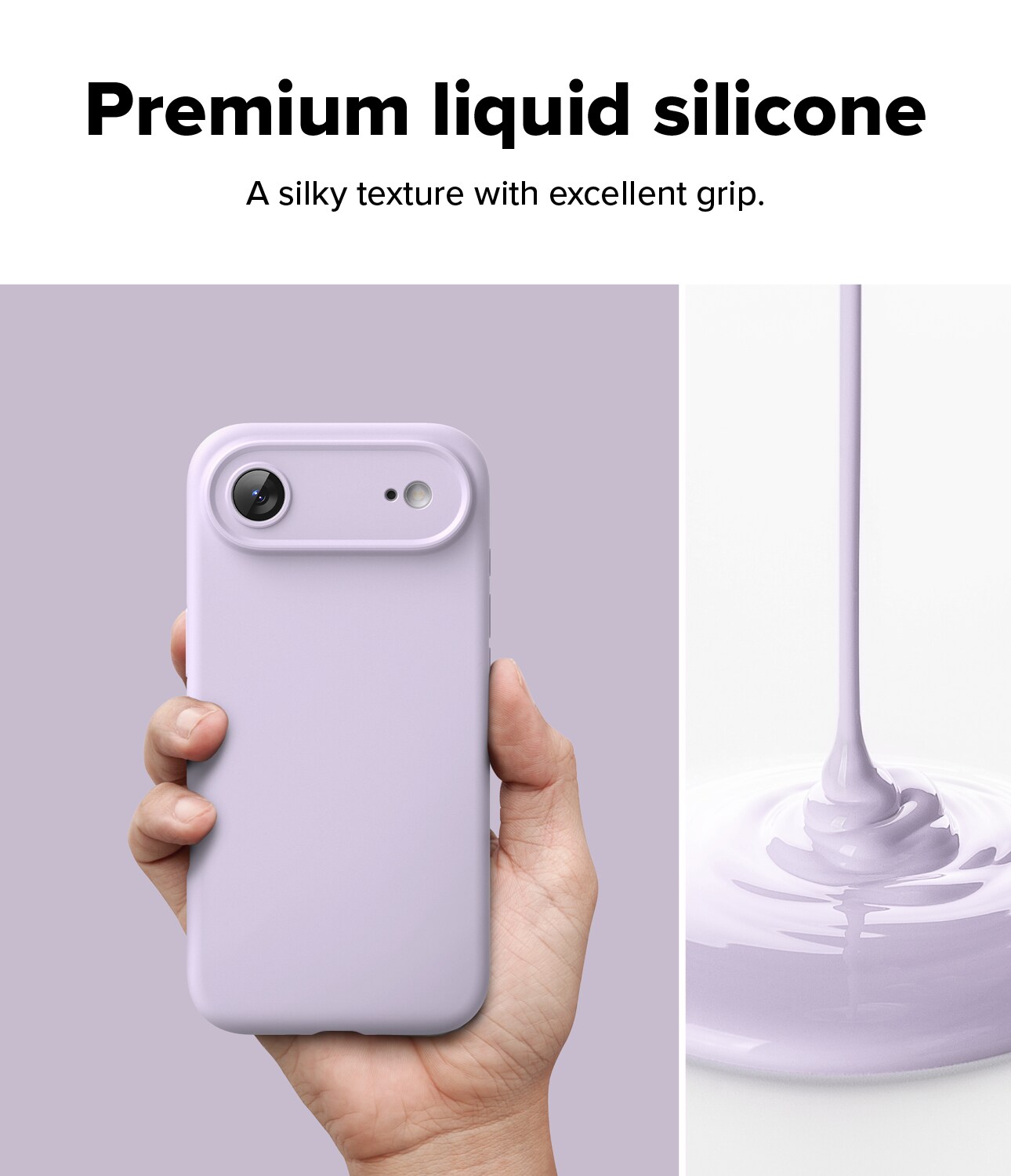 iPhone 17 Air MagSafe silikonskal, Light Purple