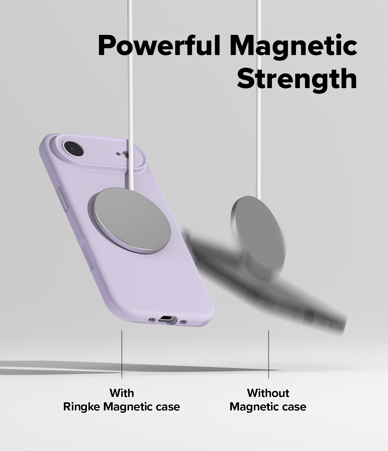 iPhone 17 Air MagSafe silikonskal, Light Purple