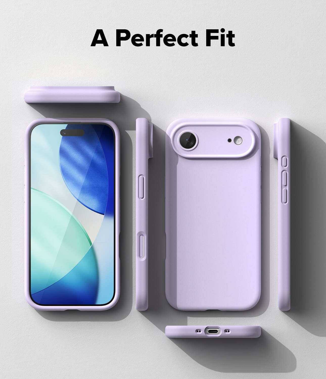 iPhone 17 Air MagSafe silikonskal, Light Purple