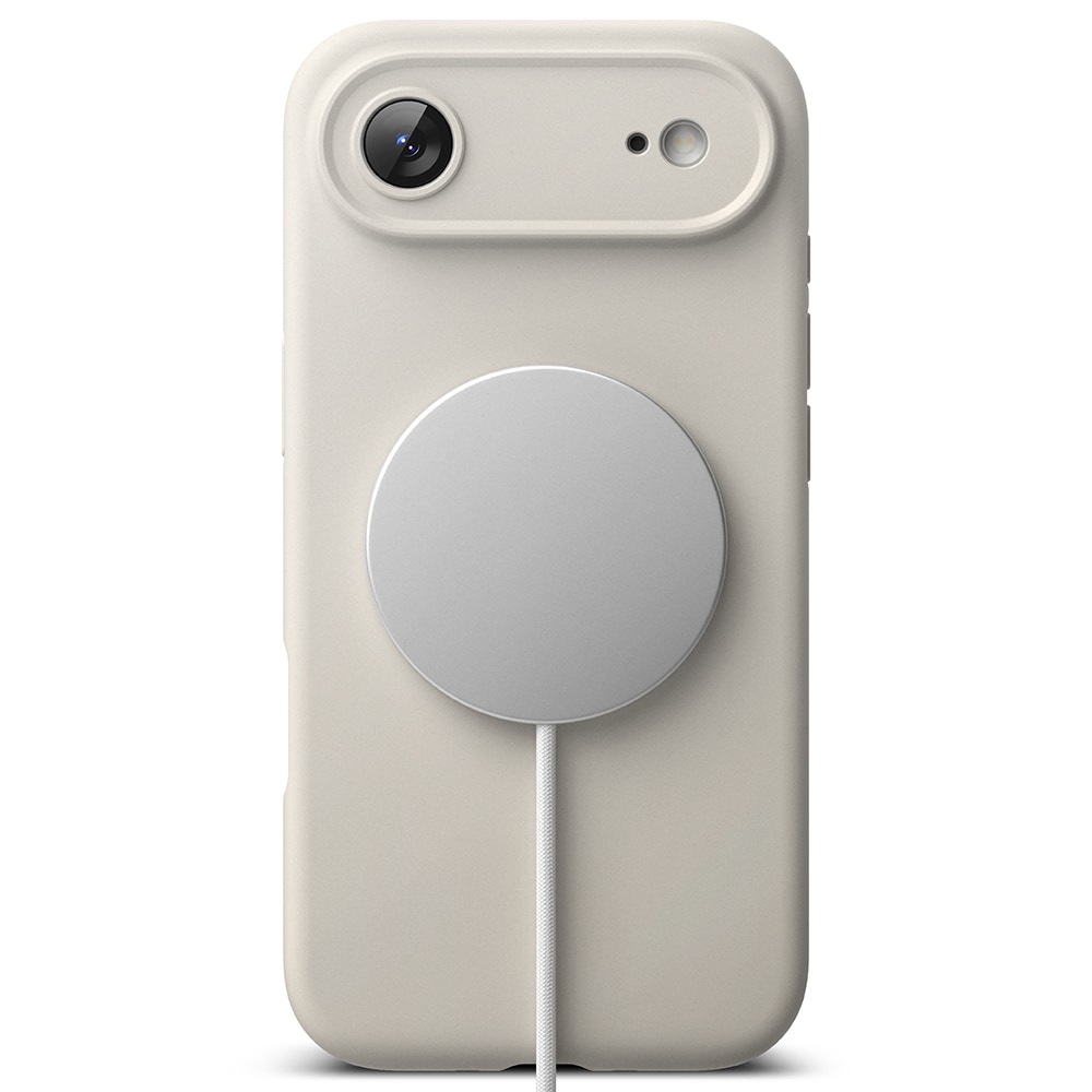 iPhone 17 Air MagSafe silikonskal, Stone
