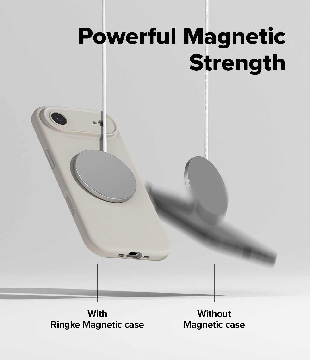 iPhone 17 Air MagSafe silikonskal, Stone