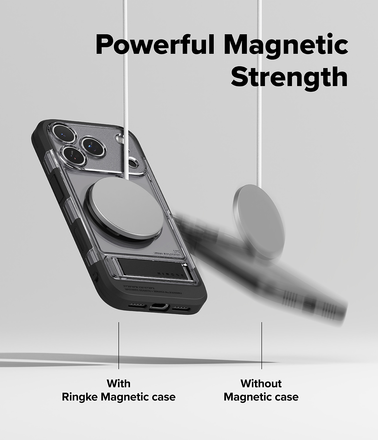 iPhone 17 Pro Max UX Magnetic Skal, Smoke Black