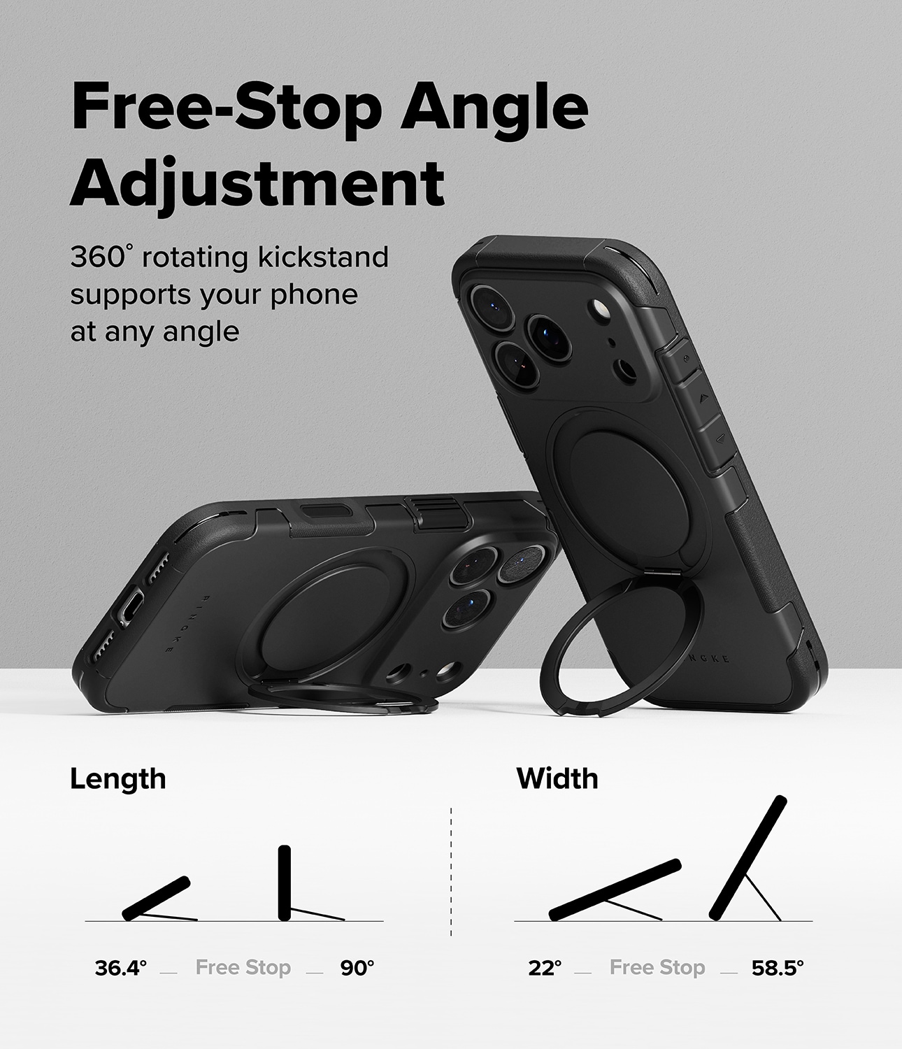 iPhone 17 Pro Max Alles Magnetiskt Skal, Svart