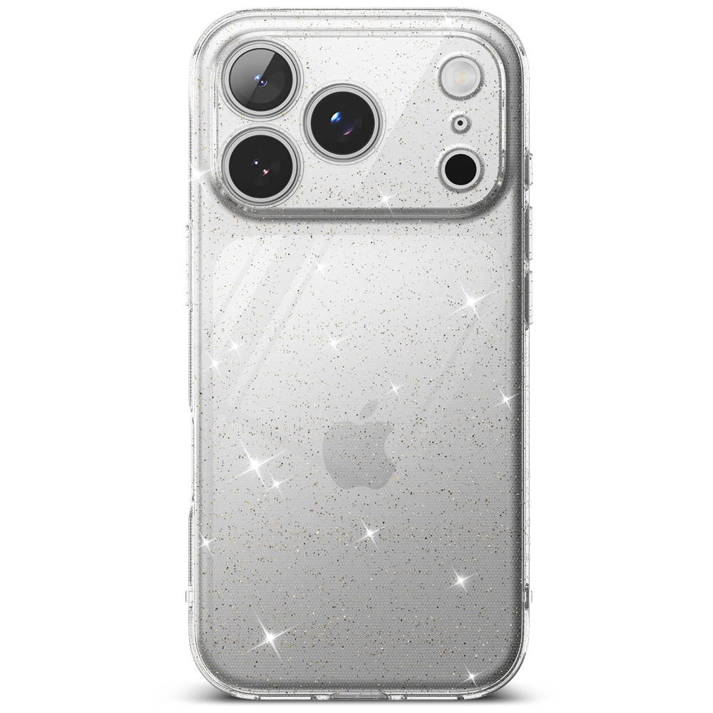 iPhone 17 Pro Max Air Skal Glitter Clear
