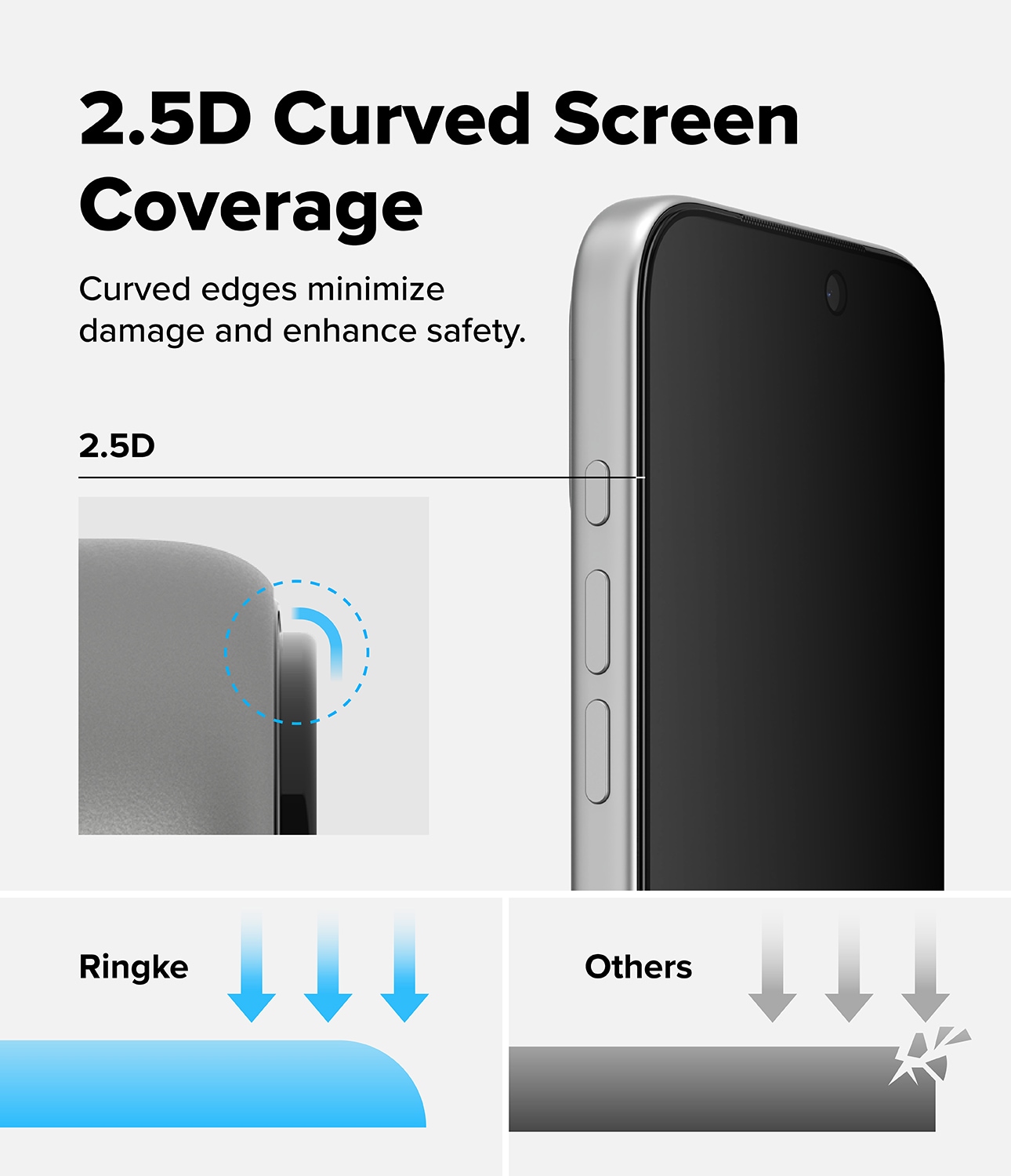iPhone 17 Pro Anti-spy Skärmskydd i glas med monteringsram (2-pack)