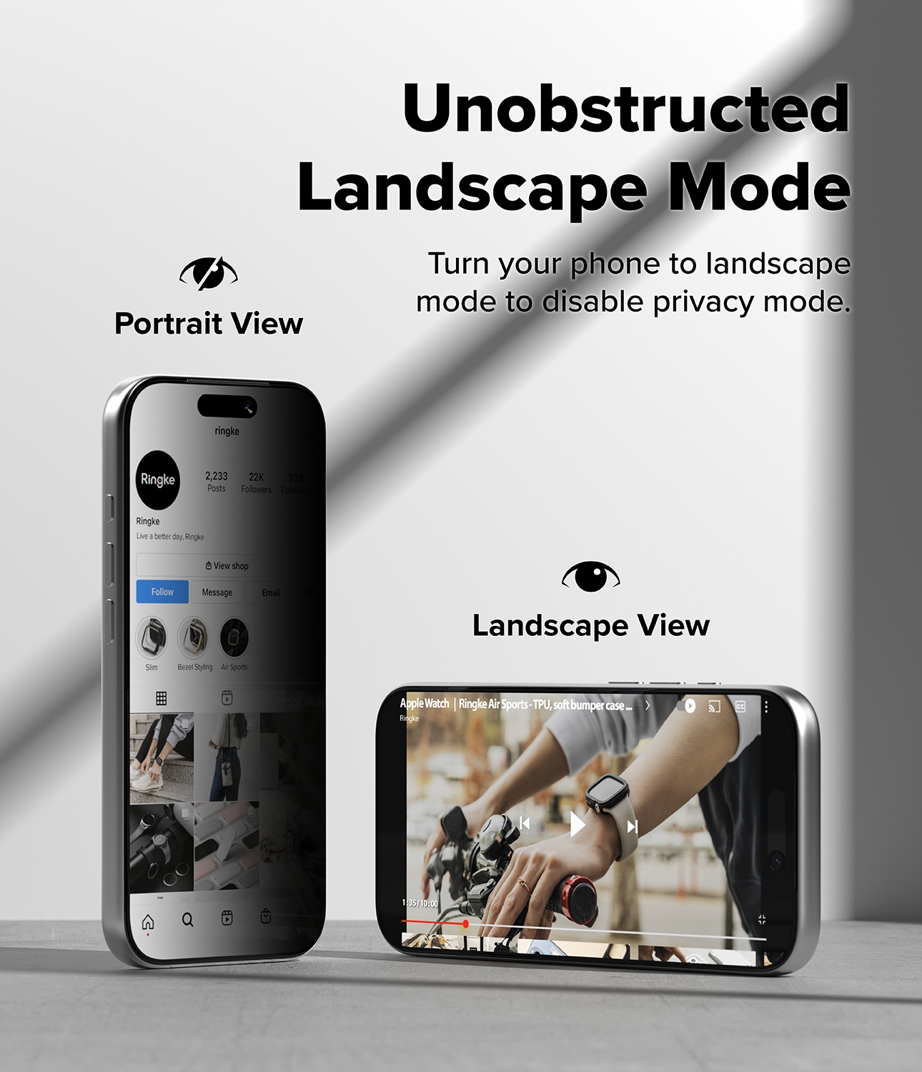 iPhone 17 Pro Anti-spy Skärmskydd i glas med monteringsram (2-pack)