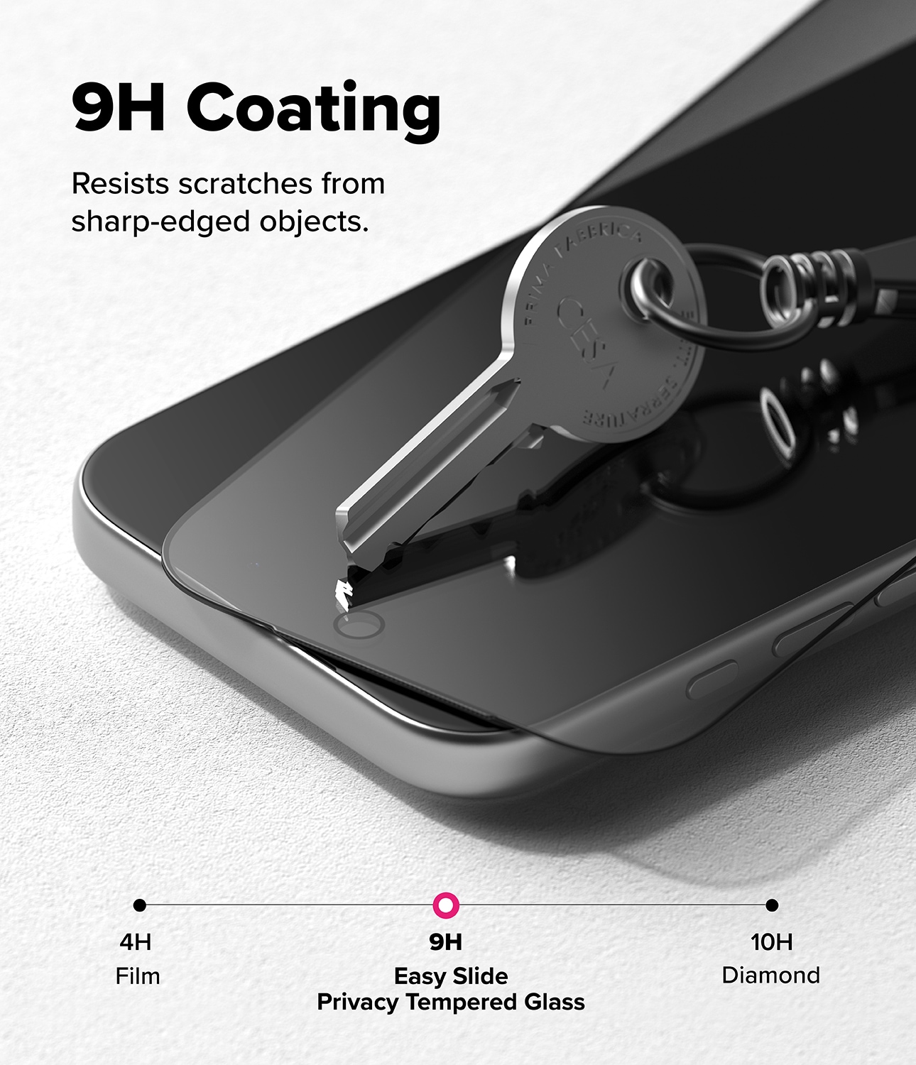 iPhone 17 Pro Anti-spy Skärmskydd i glas med monteringsram (2-pack)
