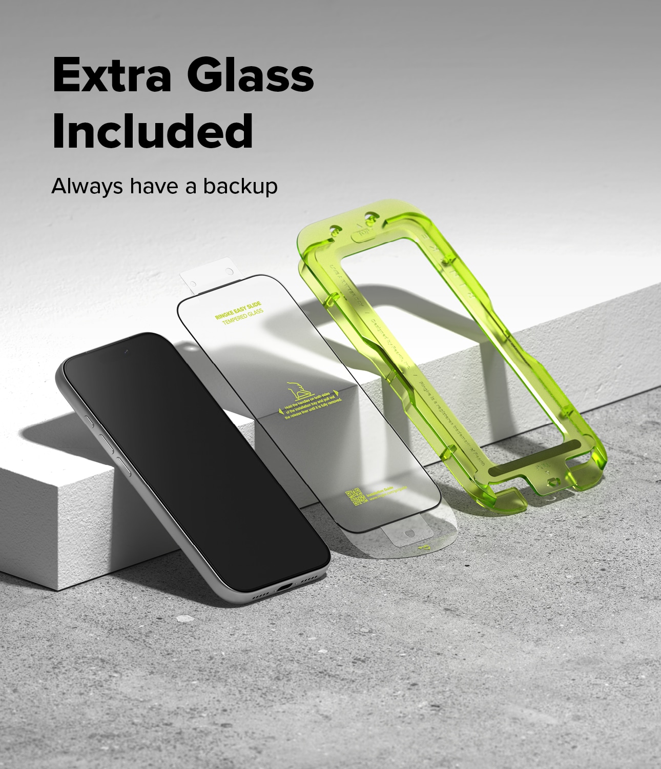 iPhone 17 Pro Skärmskydd i glas med monteringsram (2-pack)