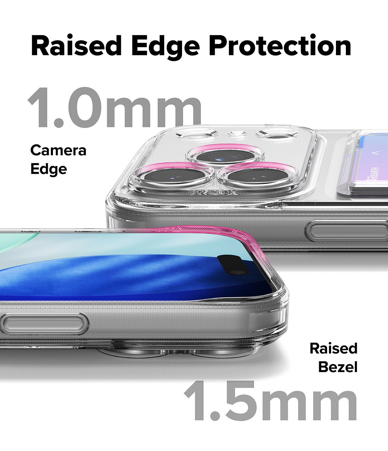 iPhone 17 Pro Max Fusion Skal med kortfack, Genomskinlig