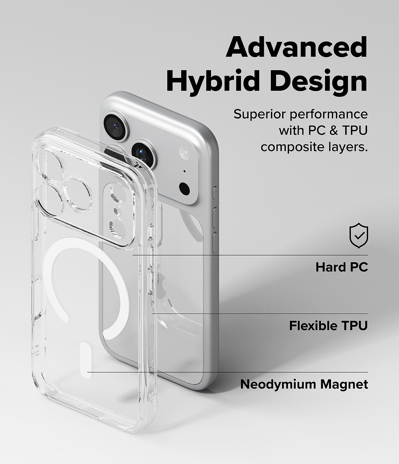 iPhone 17 Pro Fusion MagSafe Skal, Genomskinlig