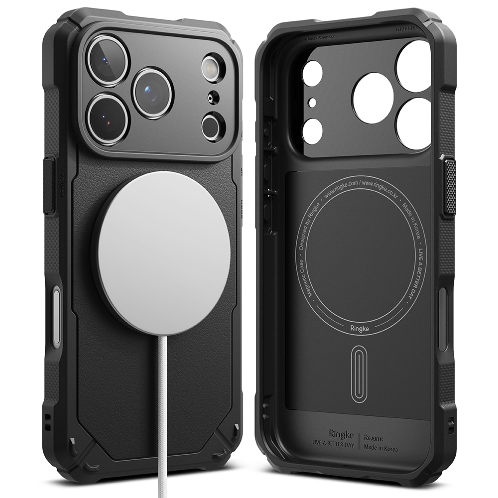 iPhone 17 Pro MagSafe Rugged Gear Skal, Black