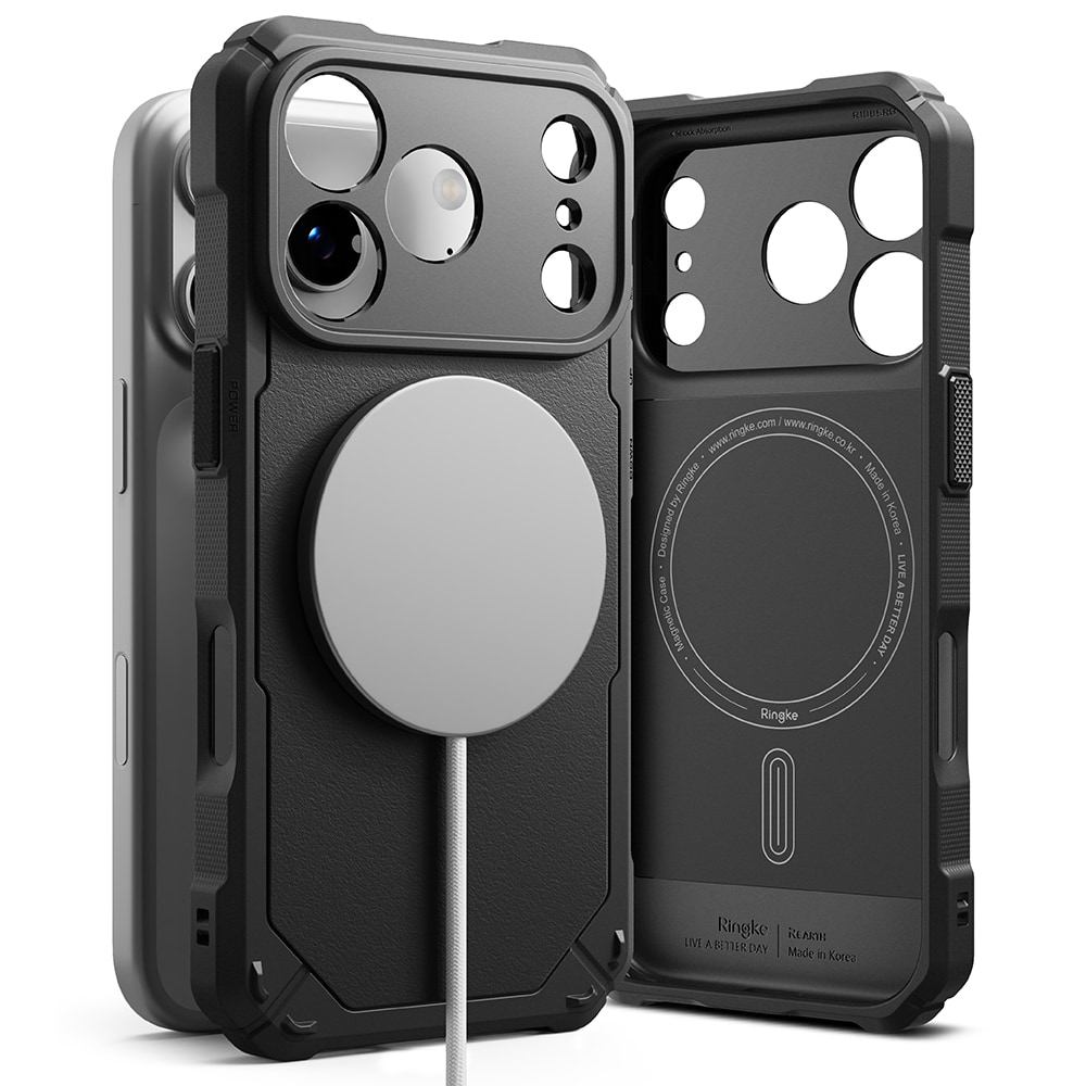 iPhone 17 Pro MagSafe Rugged Gear Skal, Black