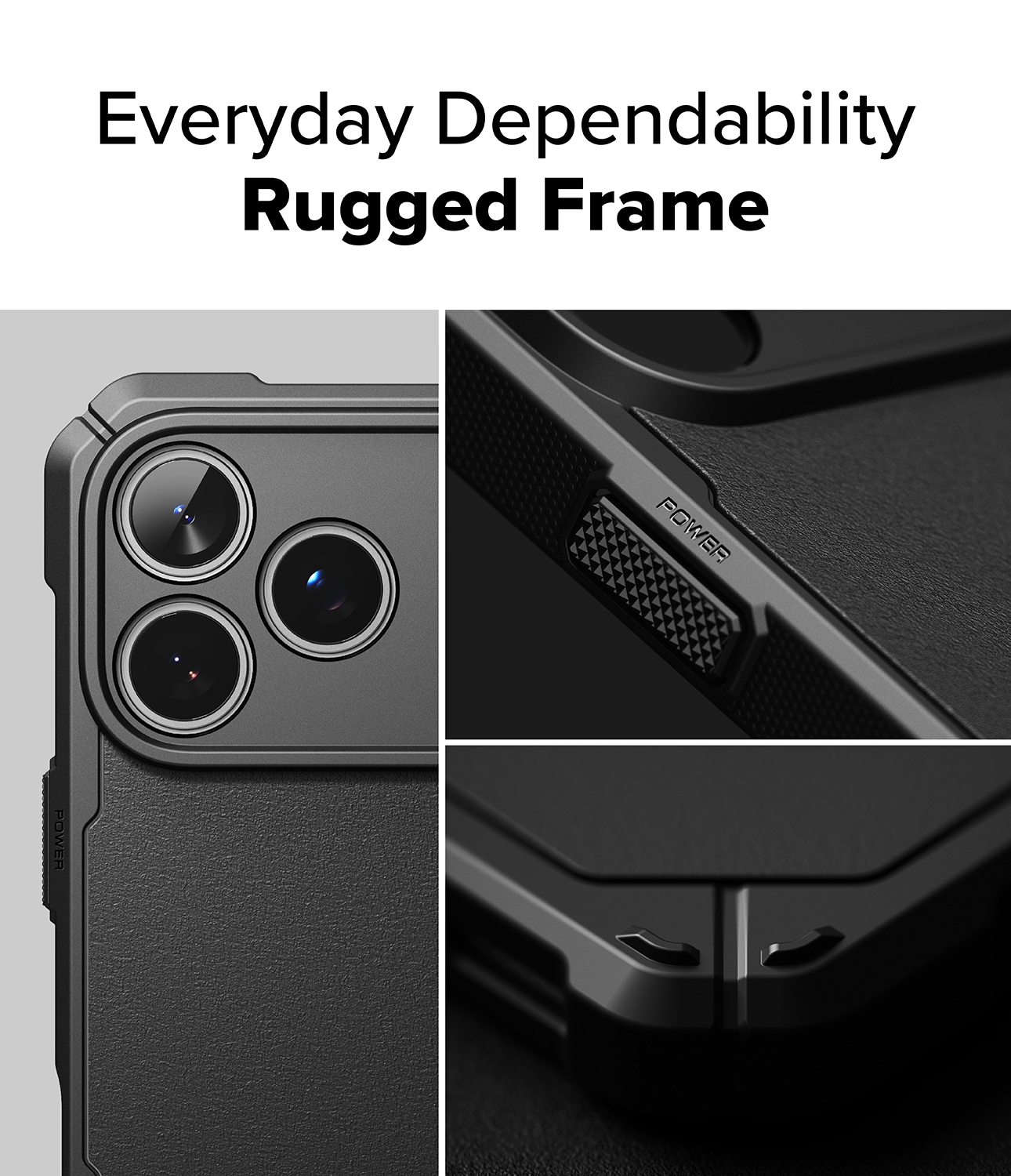 iPhone 17 Pro MagSafe Rugged Gear Skal, Black