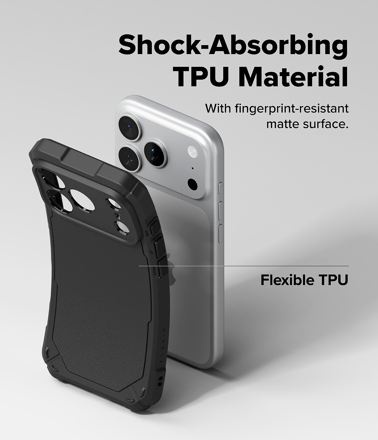 iPhone 17 Pro MagSafe Rugged Gear Skal, Black