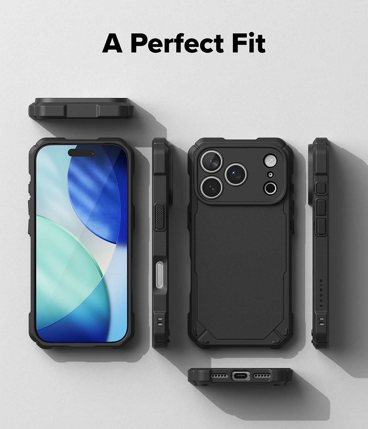 iPhone 17 Pro MagSafe Rugged Gear Skal, Black