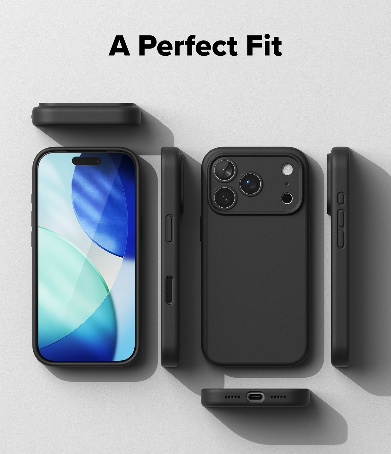 iPhone 17 Pro MagSafe silikonskal, Black