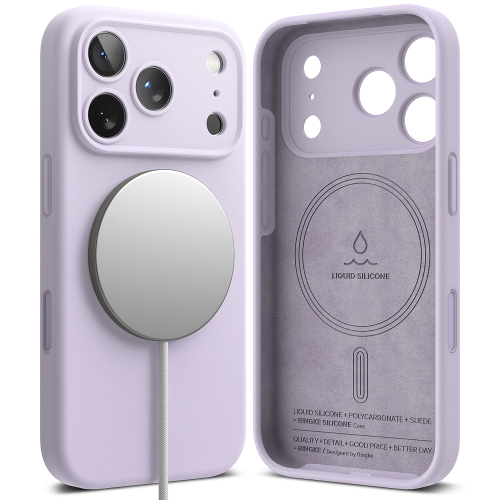 iPhone 17 Pro MagSafe silikonskal, Light Purple