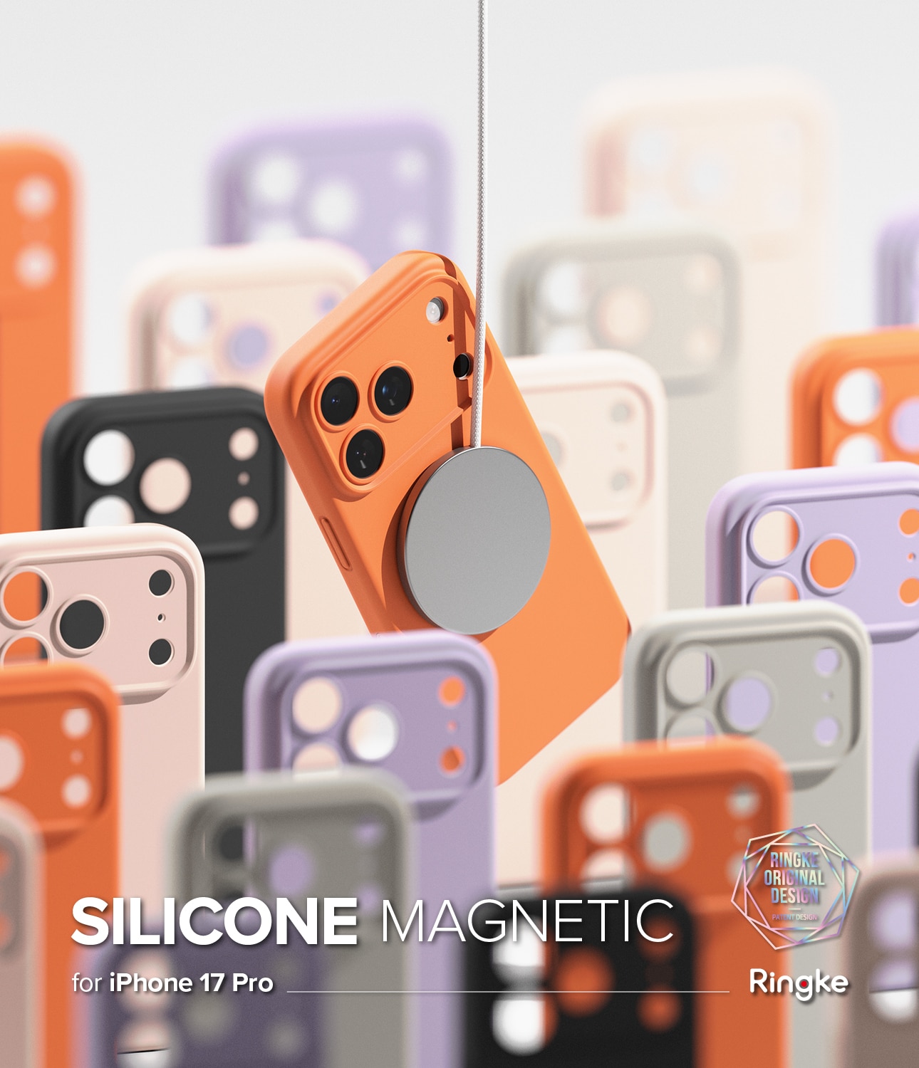 iPhone 17 Pro MagSafe silikonskal, Light Purple