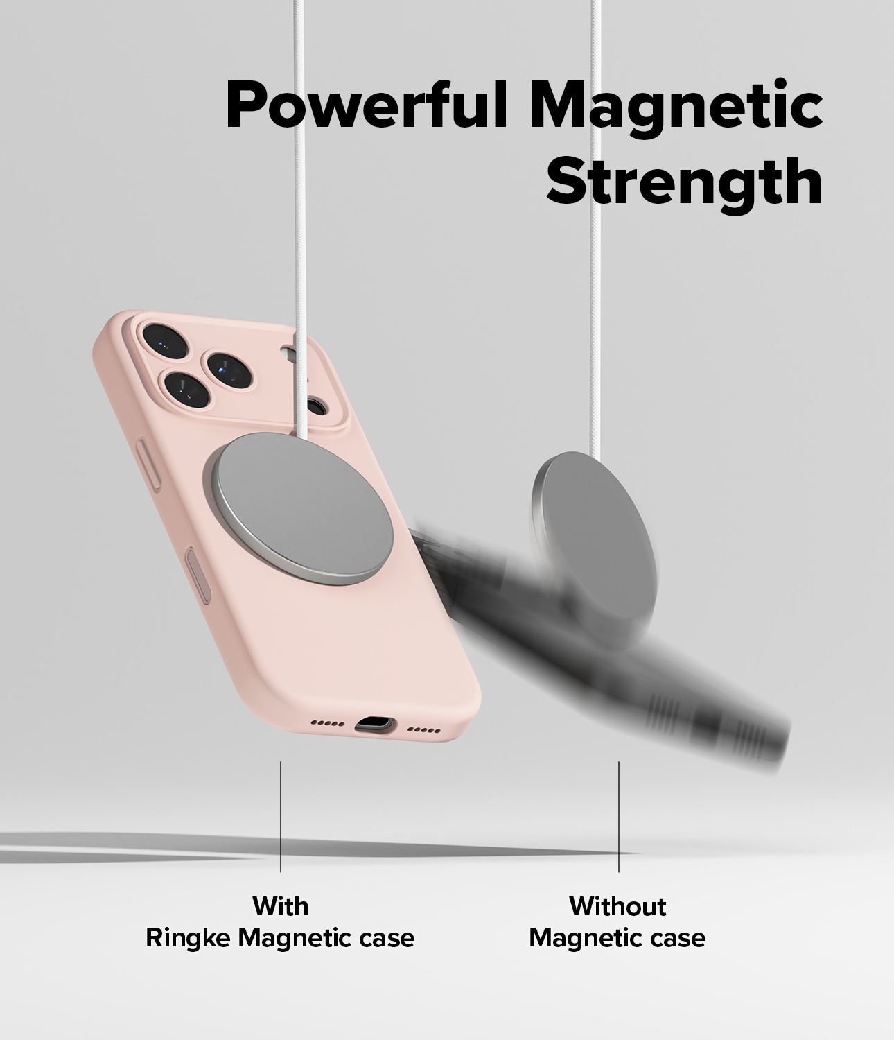 iPhone 17 Pro MagSafe silikonskal, Pink Sand
