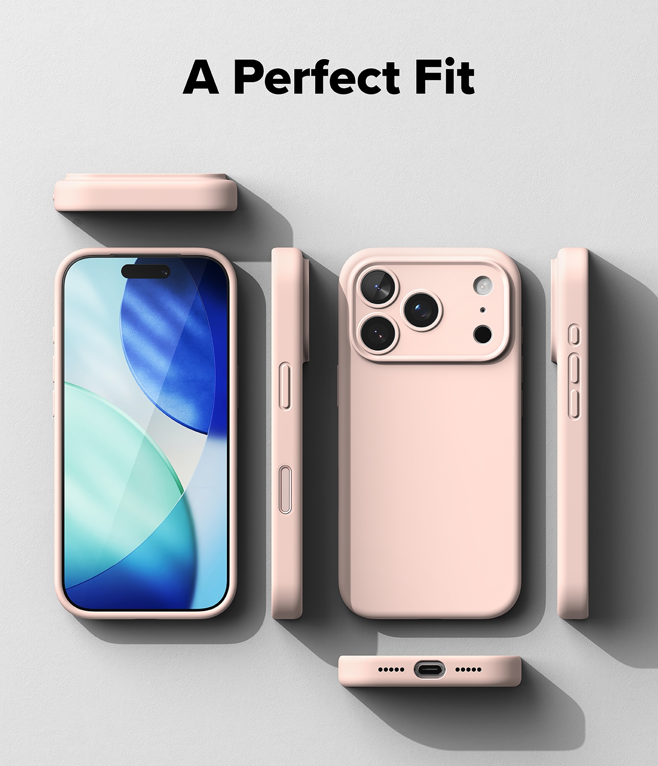 iPhone 17 Pro MagSafe silikonskal, Pink Sand