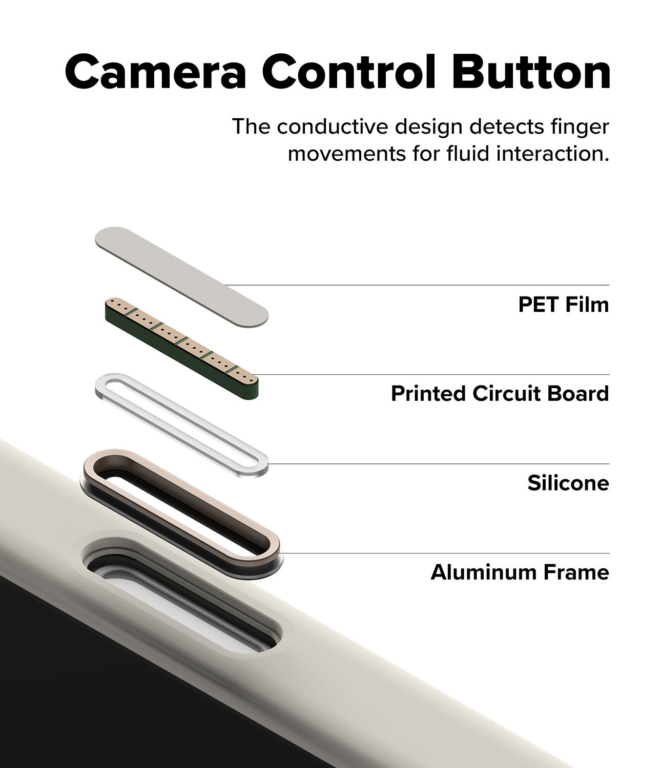 iPhone 17 Pro MagSafe silikonskal, Stone