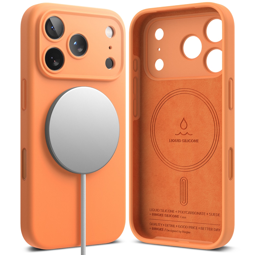 iPhone 17 Pro MagSafe silikonskal, Tangerine