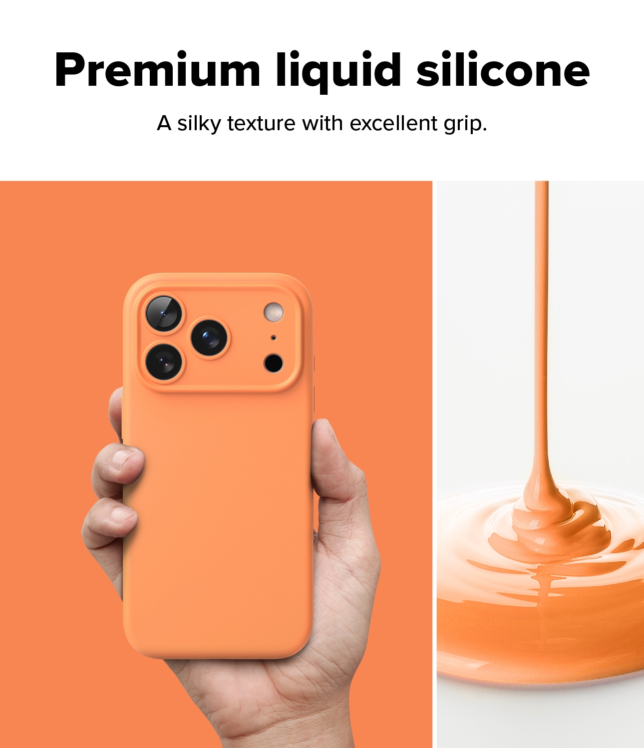 iPhone 17 Pro Max MagSafe silikonskal, Tangerine