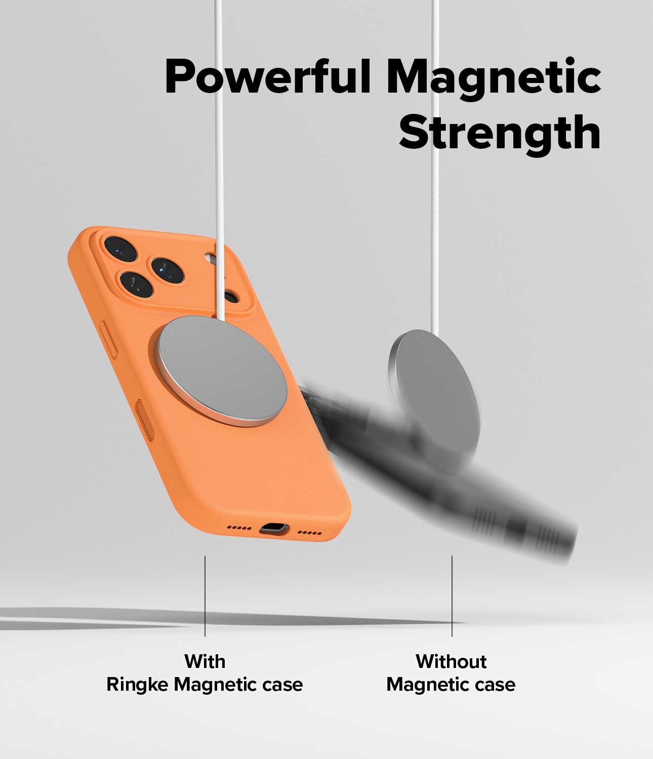 iPhone 17 Pro Max MagSafe silikonskal, Tangerine