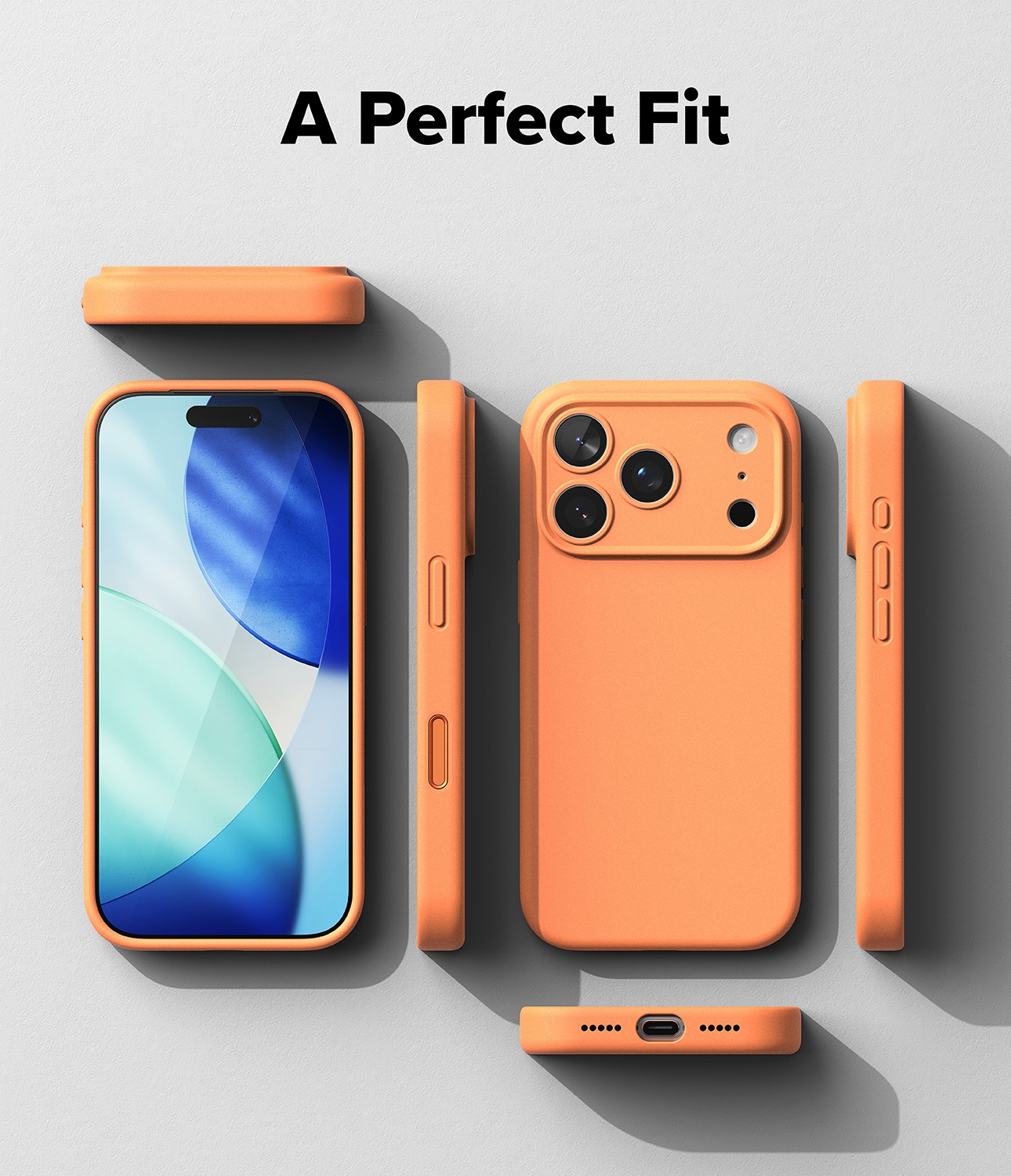 iPhone 17 Pro Max MagSafe silikonskal, Tangerine