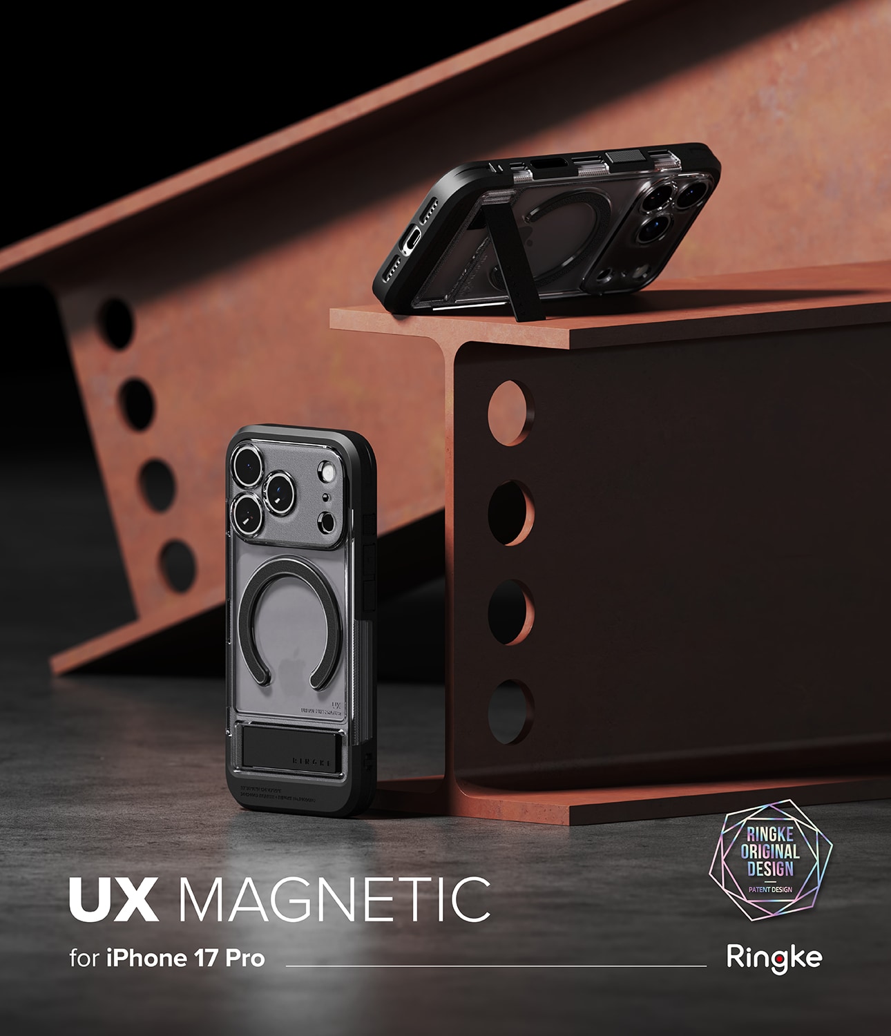 iPhone 17 Pro UX Magnetic Skal, Smoke Black