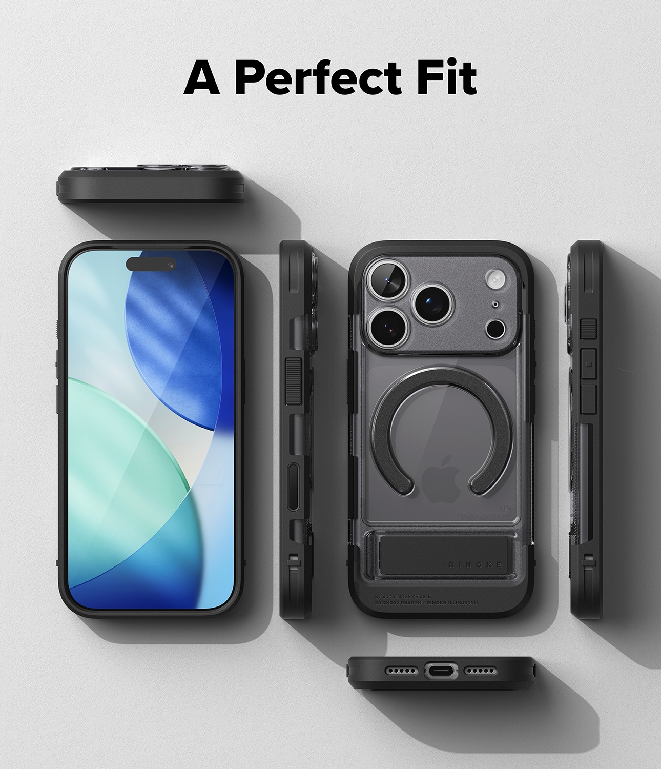 iPhone 17 Pro UX Magnetic Skal, Smoke Black
