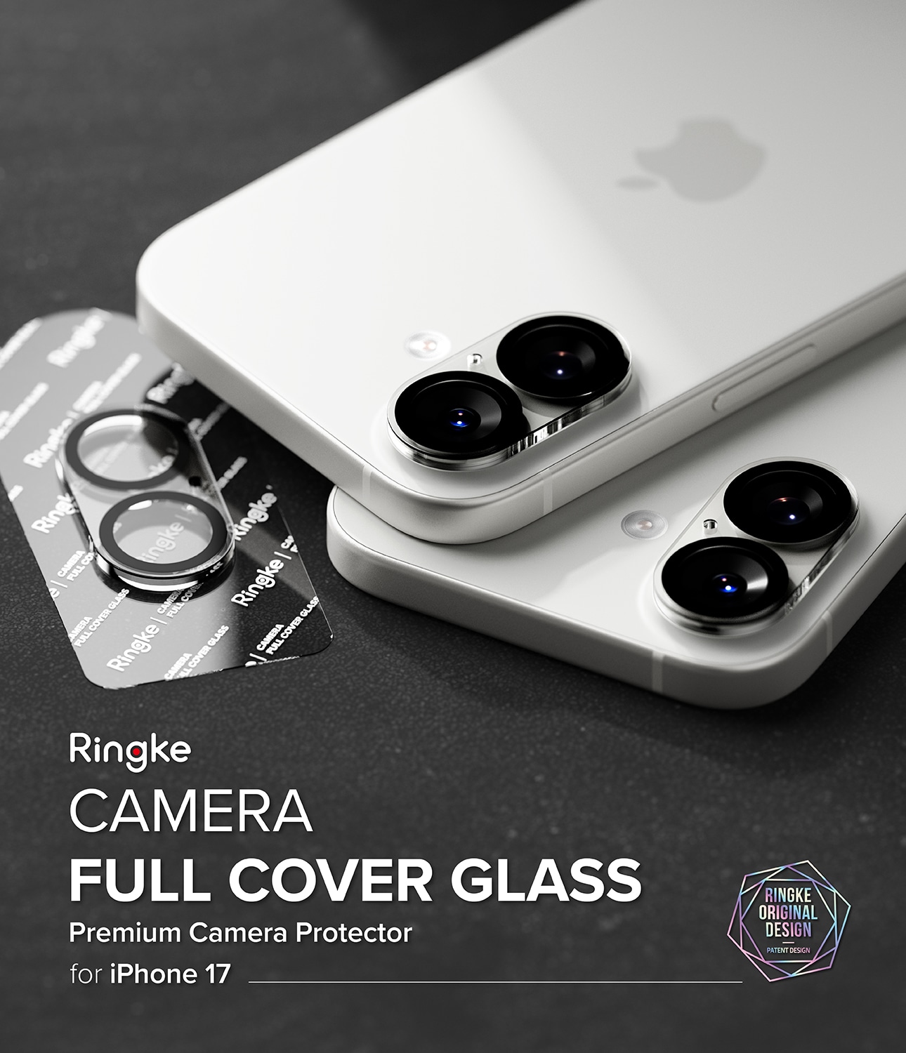 iPhone 17 Kameraskydd i glas (2-pack)