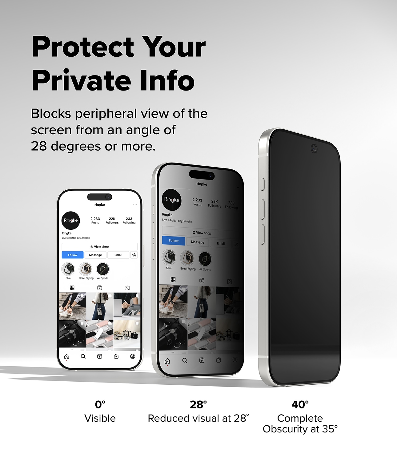iPhone 17 Anti-spy Skärmskydd i glas med monteringsram (2-pack)