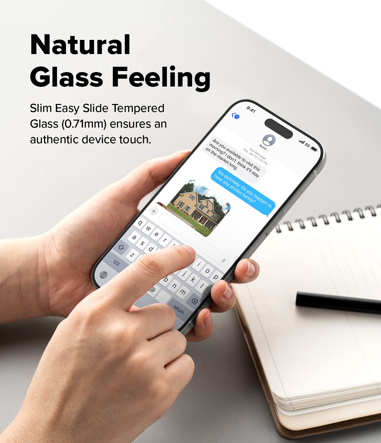 iPhone 17 Skärmskydd i glas med monteringsram (2-pack)