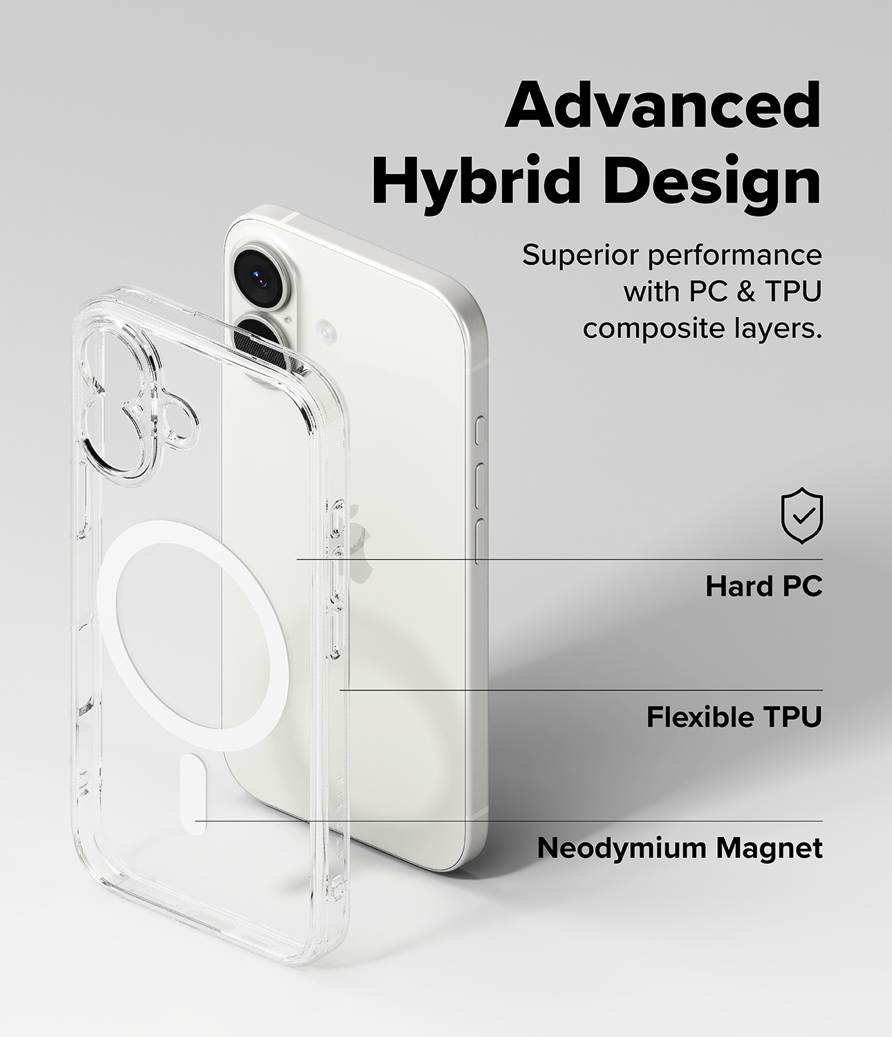 iPhone 17 Fusion MagSafe Skal, Genomskinlig