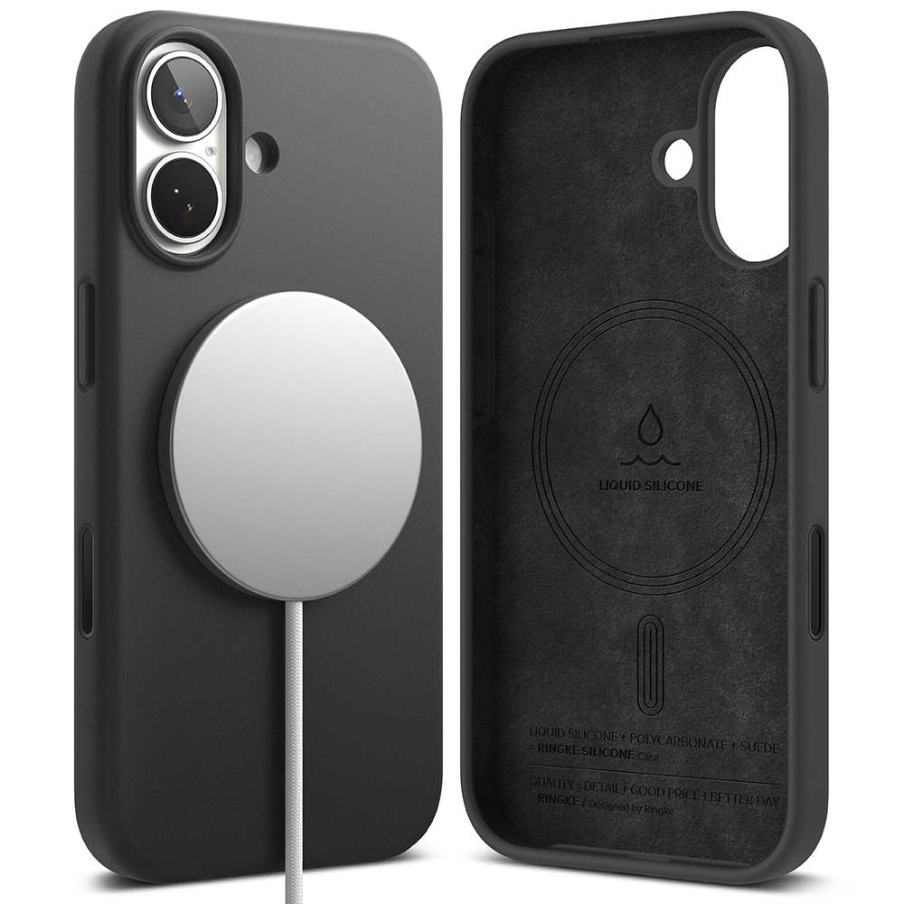 iPhone 17 MagSafe silikonskal, Black