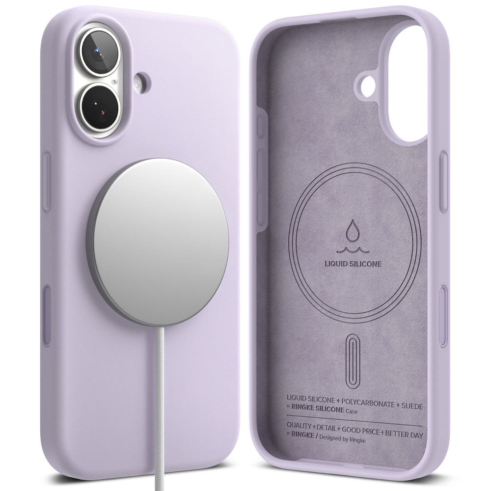 iPhone 17 MagSafe silikonskal, Light Purple