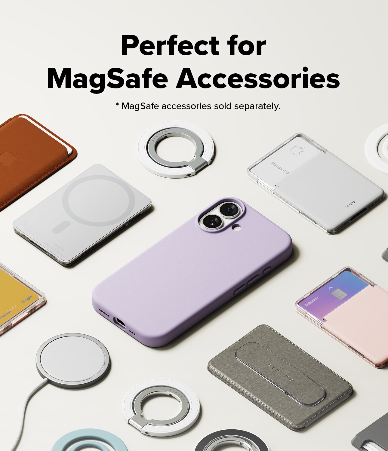 iPhone 17 MagSafe silikonskal, Light Purple