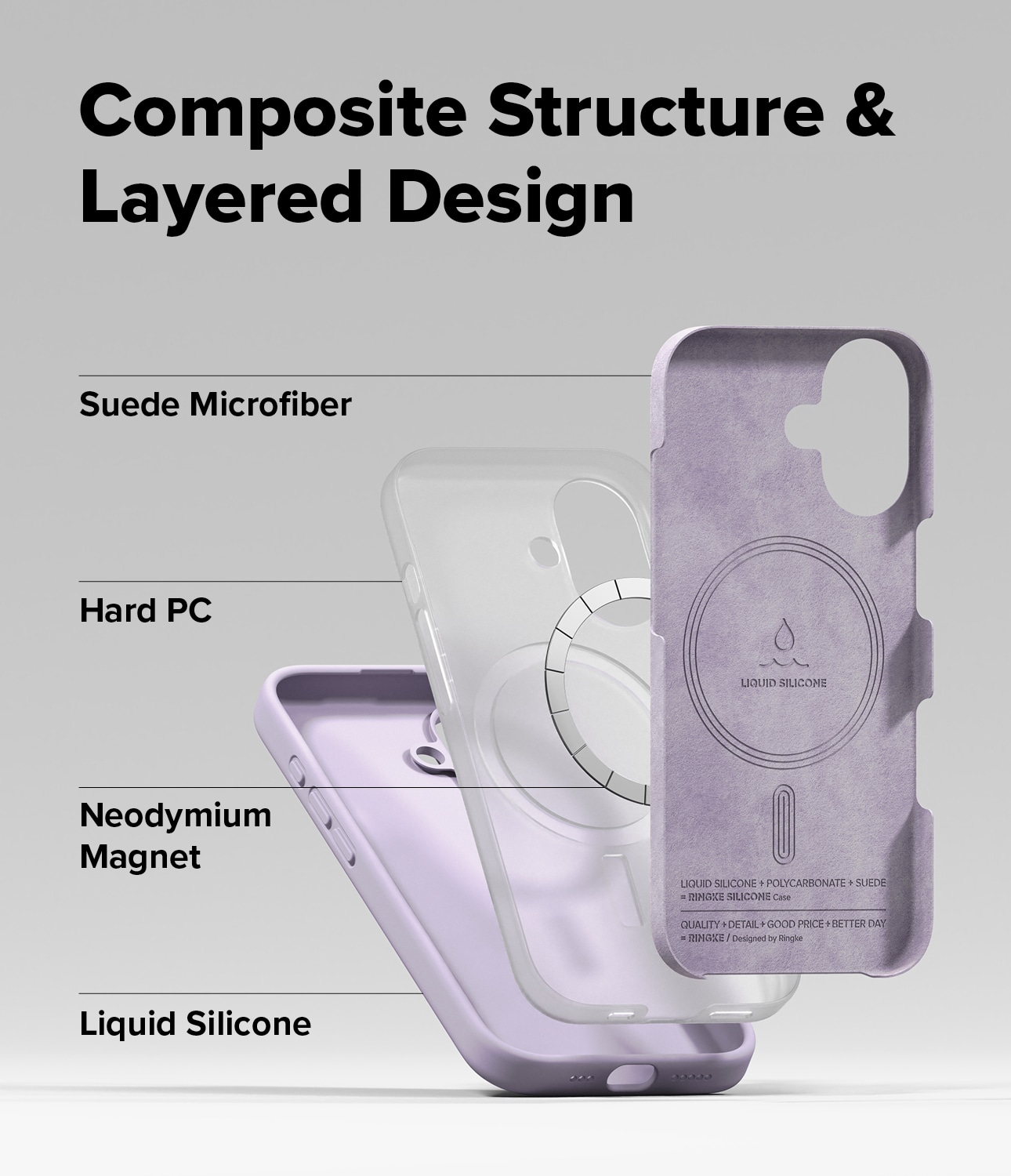 iPhone 17 MagSafe silikonskal, Light Purple