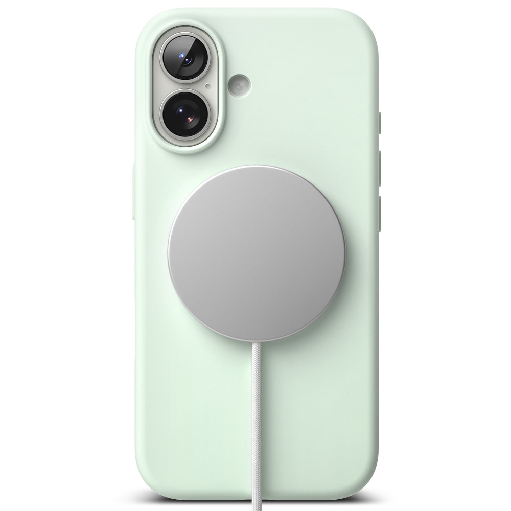 iPhone 17 MagSafe silikonskal, Soft Mint
