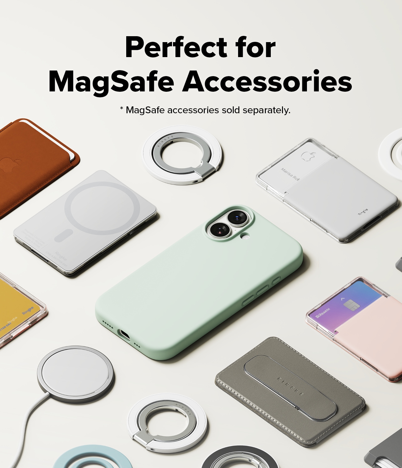 iPhone 17 MagSafe silikonskal, Soft Mint