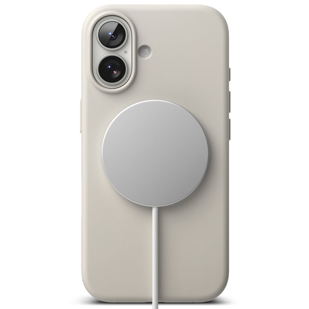 iPhone 17 MagSafe silikonskal, Stone